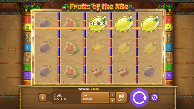 Онлайн автомат Fruits Of The Nile