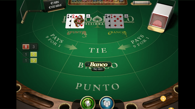 Популярный слот Punto Banco Professional Series