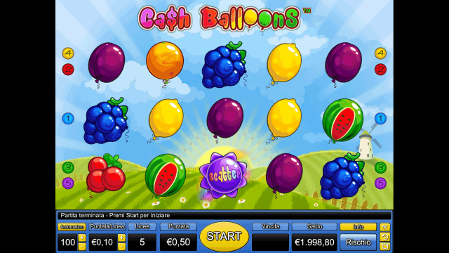Онлайн слот Cash Balloons
