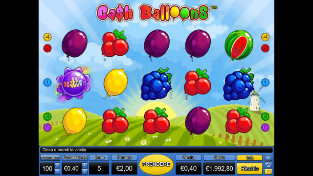 Онлайн автомат Cash Balloons