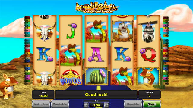 Популярный автомат Armadillo Artie