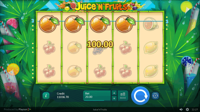 Онлайн слот Juice 'N' Fruits