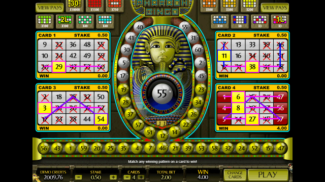 Игровой слот Pharaoh Bingo